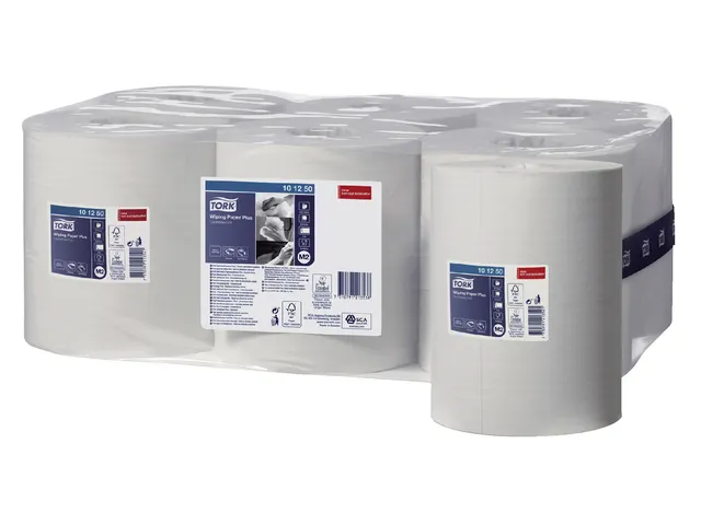 Poetsrol Tork 2-laags Wit 101250 M2 160 Meter