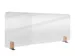 Bureauscherm Elements doorzichtig 60x160cm Houder