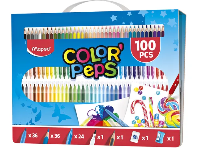 Tekenset Maped Color'Peps 100-delig