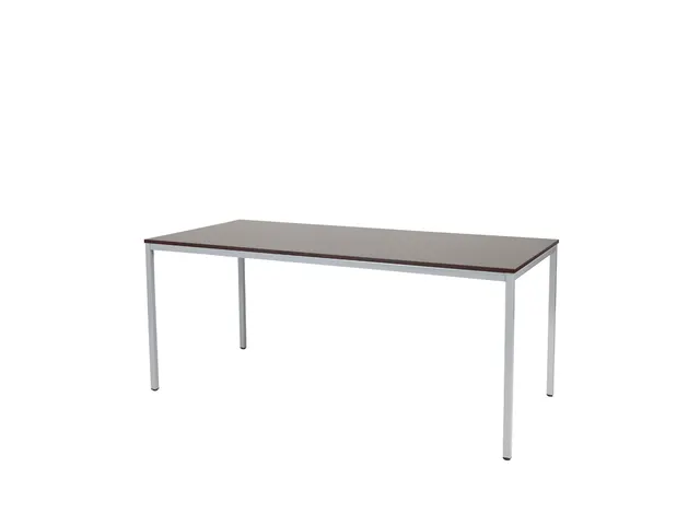 Domino Basic Tafel Vaste Hoogte 1800x800mm Logan Eiken 25mm Alu 4-Poot