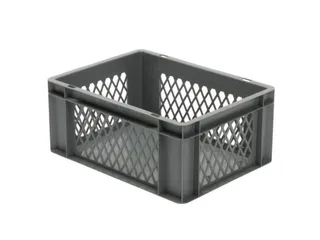 Euronorm-Stapelbak 15l H X L X B 175x400x300mm Grijs - 1