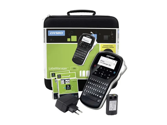 Labelprinter Dymo LabelManager 280 draagbaar qwerty 12mm zwart in koff