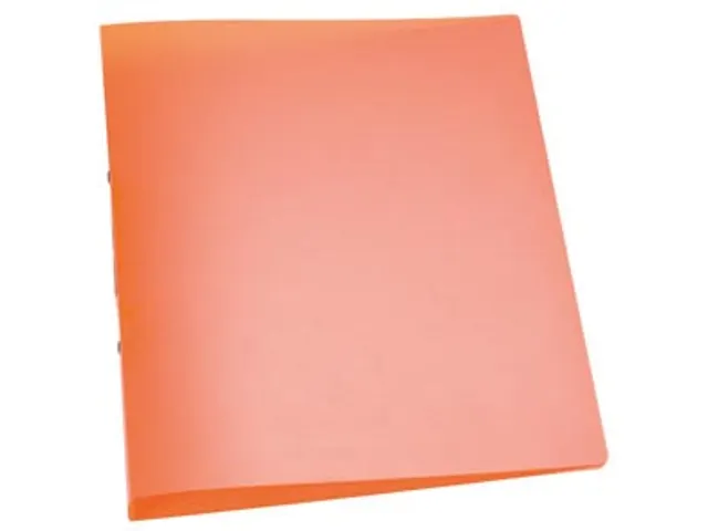 Ringmap A4 PP 2 Ringen 25mm Transparant Oranje