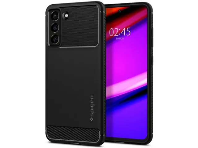 Spigen Case ACS03049Galaxy FE 2021 Rugged Armor mat zwart