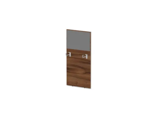 baliepaneel bureau aanbouw links NP-tiepolo nut BN8078-grijs 600mm