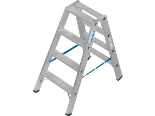 dubbele ladder,beide zijden,2x4treden m. R13-laag,treden met profiel