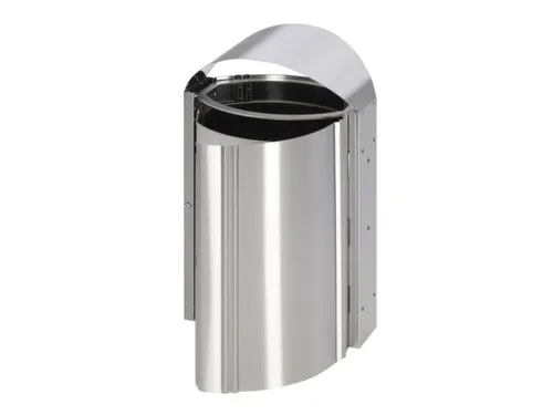Afvalbak RVS 50 Liter HxB 800x480mm binnenbak verzinkt