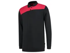 Tricorp 302004 Bicolor polosweater, rood/zwart, maat M, per stuk