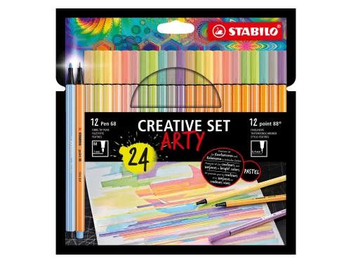 Creative set STABILO 8868/24 Arty assorti etui à 24 stuks