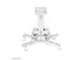 Support de plafond pour vidéoprojecteur Neomounts CL25-530WH1 blanc