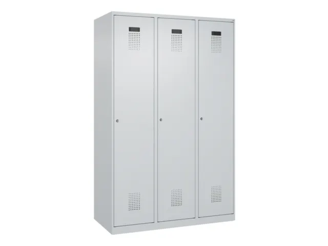 locker voor scheiding van kleding,HxBxD 1850x1200x500mm,3vak