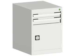 ladekast HxBxD 700x525x650mm 2laden RAL7035 front RAL7035 - 2