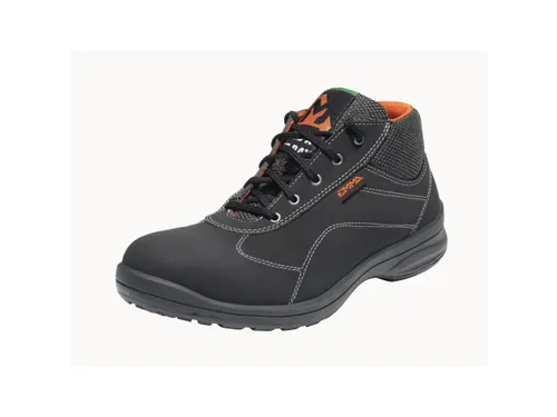 Emma Anouk hoge S3 dames veiligheidsschoenen, SRC, zwart, maat 36, per
