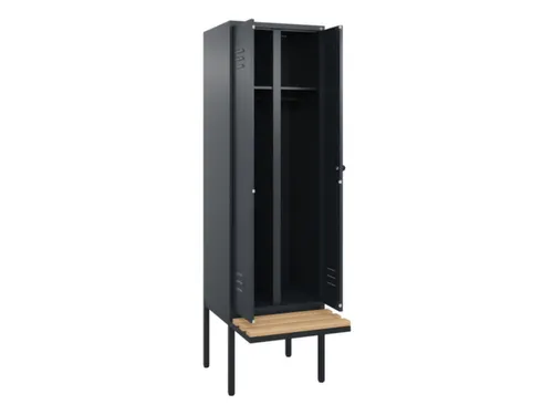 locker voor scheiding van kleding,HxBxD 2120x600x815mm,2vak