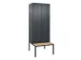 locker voor scheiding van kleding,HxBxD 2120x800x815mm,2vak