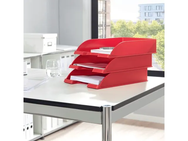 Brievenbak Leitz 5227 Plus standaard rood A4