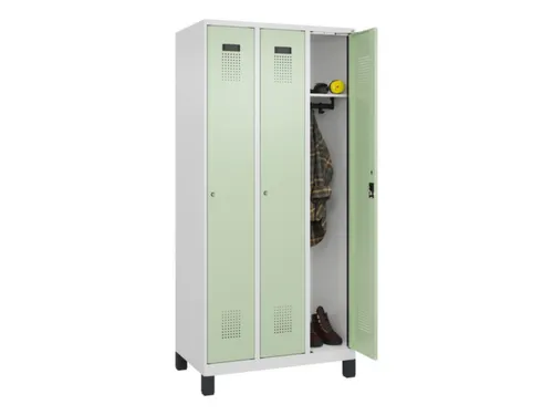locker,HxBxD 1950x900x500mm,3vak,vak B 300mm,cil.-slot,voeten