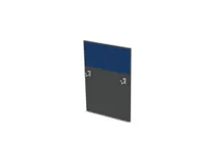 baliepaneel bureau aanbouw rechts MS-donkergrijs BN6016-blauw 800mm