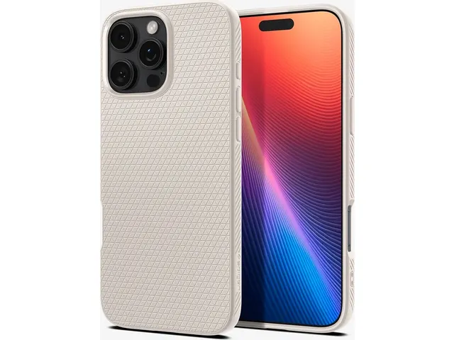 Spigen Liquid Air Hoesje Geschikt Apple iPhone 16 Pro Max Titanium