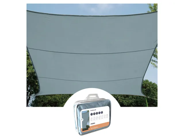Zonnezeil Vierkant 3.6x3.6m Lichtgrijs