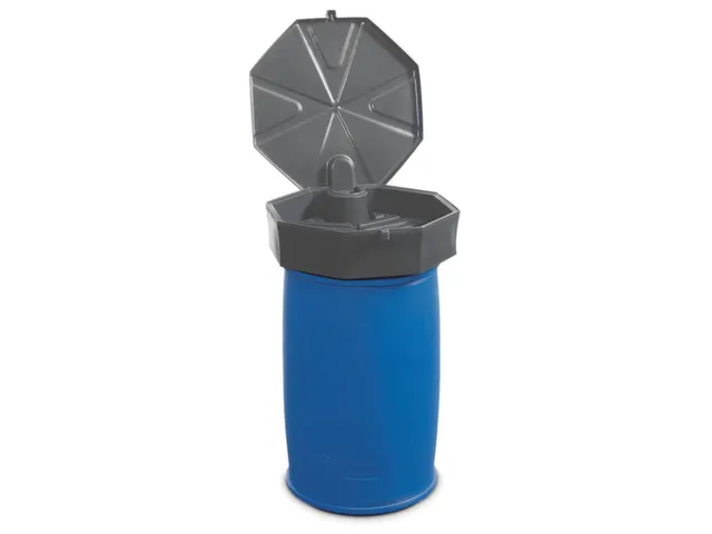trechter,v. 200l vat,HxØ 190x690mm,m. deksel
