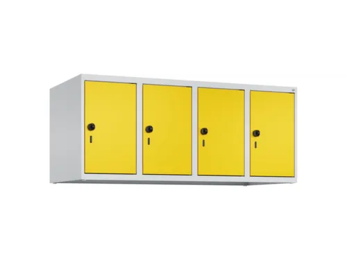 opzetkast,v. locker,4vak.,vak B 300mm,HxBxD 500x1200x500mm