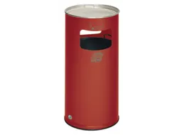 Combi-asbak Hxø 700X320Mm Rond Rood