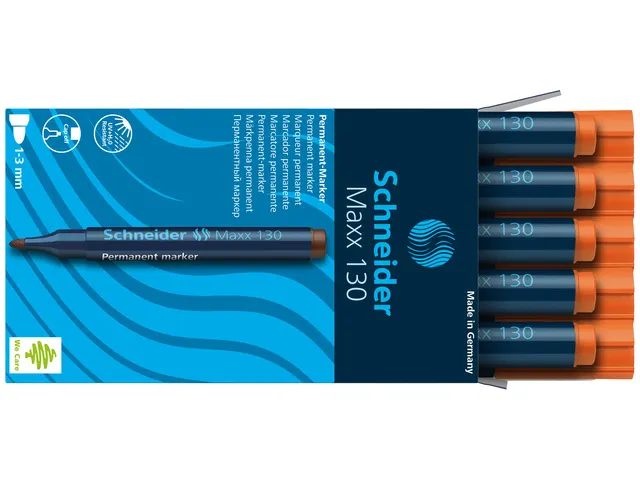 Marqueur Schneider Maxx 130 permanent orange, pointe ronde
