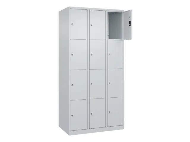 lockerkast,HxBxD 1850x900x500mm,3x4vakken,vak B 300mm,cil.-slot
