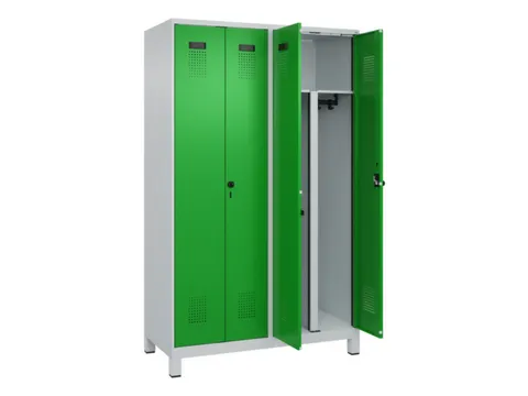 PBM-locker,HxBxD 1950x1200x500mm,4vak,vak B 300mm,draaigrendel