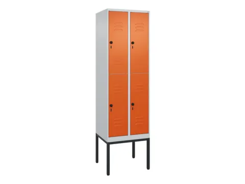dubbeldekse locker,HxBxD 2120x600x500mm,2x2vak.,vak B 300mm