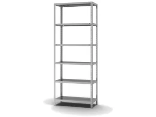 magazijnstelling,grondveld,HxBxD 2500x1000x400mm,vaklast 200kg - 2