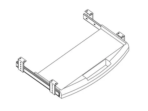 toetsenbord- en muisplank,v. bureau,HxBxD 100x620x430mm