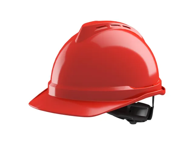 MSA V-Gard 500 GV532 veiligheidshelm, ABS, rood, per 20 stuks, niet ge