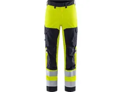 Fristads 129517 werkbroek, fluo geel/marineblauw, maat D116, per stuk