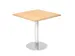 vergadertafel,HxBxD 745x800x800mm,vierkant,schotelvoet chroom
