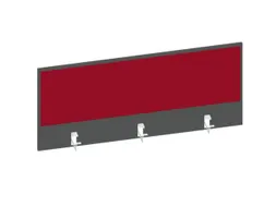 baliepaneel bureau aanbouw achter MS-donkergrijs BN4011-rood 1200mm