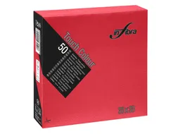 Servet Infibra I-0297 33x33cm 1/4 vouw 2-Laags Rood 900 Stuks