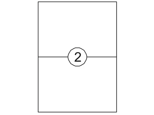 Etiket Rillstab 148x210mm A5 Wit 200 Stuks
