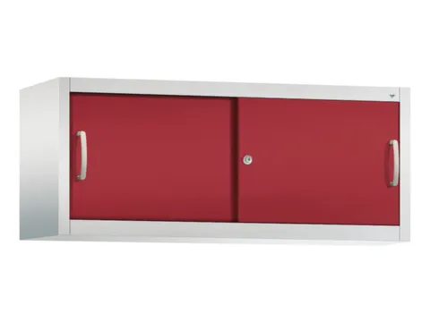 opzetkast,v. schuifdeurkast,romp RAL7035,front RAL3003