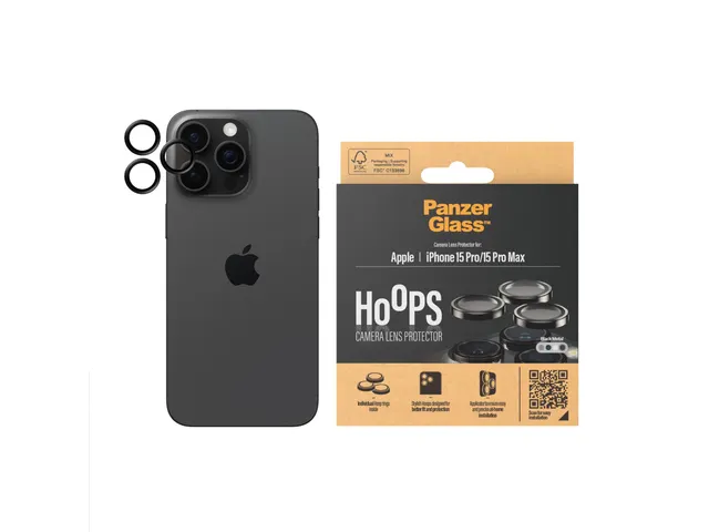 PANZERGLASS CAMERA LENS PROTECTOR IPHONE 15 PRO | 15 PRO MAX Zwart