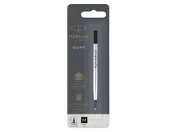 Rollerpenvulling Parker Quink medium zwart blister à 1 stuk
