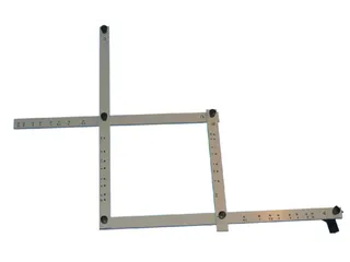 Pantograaf Rumold P4 hardhout lengte 34cm grijs gespoten - 3