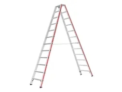 trapladder,beide zijden,2x12treden,Stand H 2,31m,balk L 3,04m