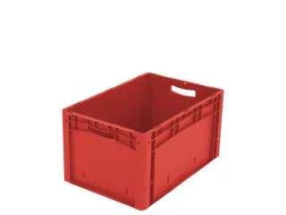 Euronorm Stapelkrat Pp 320x600x400mm Wand/bodem Gesloten Rood 65l - 1