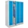 locker,HxBxD 1850x1200x500mm,4vak,vak B 300mm,RAL7035,front RAL5012