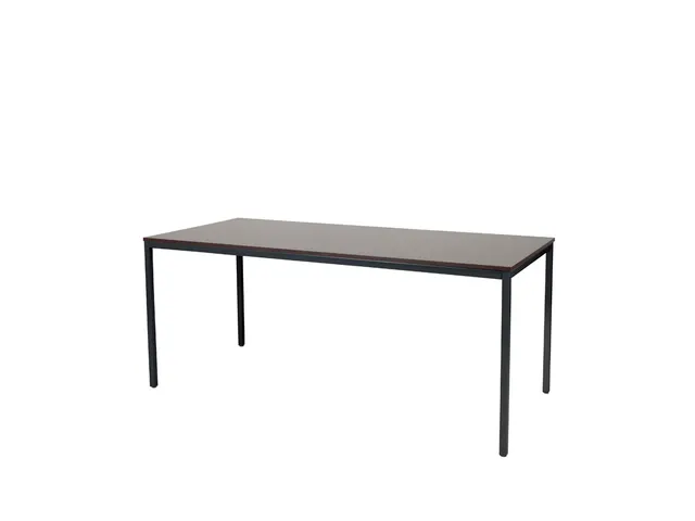 Domino Basic Tafel Vaste Hoogte 1800x800mm Logan Eiken Zwart 4-Poots