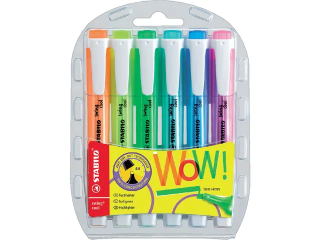 Markeerstift Stabilo Swing Cool 1-4mm 275/6-3 Assorti