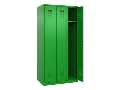 locker,HxBxD 1850x900x500mm,3vak,vak B 300mm,cil.-slot,staand op vloer