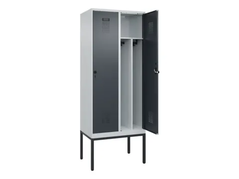 locker voor scheiding van kleding,HxBxD 2120x800x500mm,2vak